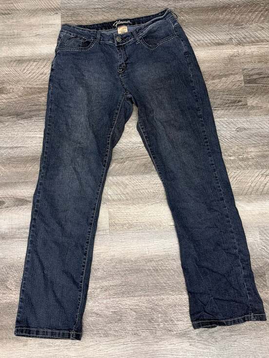 Flavour Denim - Flavour Women's Dark Wash Low Rise Bootcut Denim Jeans with Contrast Stitching